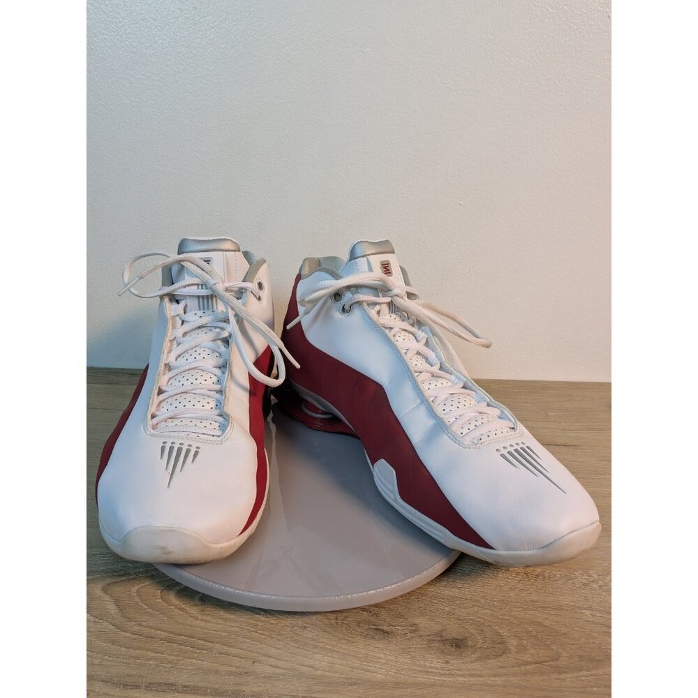 Nike Shox BB4 Retro Mens Size 12 Shoes Varsity Red Metallic Silver AT7843-101